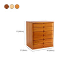 Japandi Wood Desktop Filing Cabinet With Drawers and Shelf Dimensions