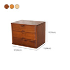Japandi Wood Desktop Filing Cabinet With Drawers and Shelf Dimensions