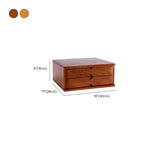 Japandi Wood Desktop Filing Cabinet With Drawers and Shelf Dimensions