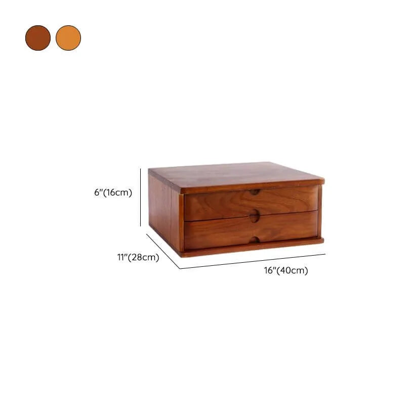 Japandi Wood Desktop Filing Cabinet With Drawers and Shelf Dimensions