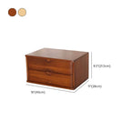 Japandi Wood Desktop Filing Cabinet With Drawers and Shelf Dimensions
