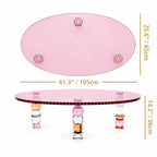 Jewelry-Inspired Acrylic Side Table Series With Amber Tones and Sculptural Legs