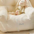 Kids Club Sofa in Soft Upholstered Faux Fur with Animal Theme