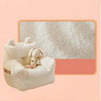 Kids Club Sofa in Soft Upholstered Faux Fur with Animal Theme