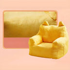 Kids Club Sofa in Soft Upholstered Faux Fur with Animal Theme