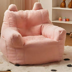 Kids Club Sofa in Soft Upholstered Faux Fur with Animal Theme
