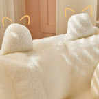 Kids Club Sofa in Soft Upholstered Faux Fur with Animal Theme