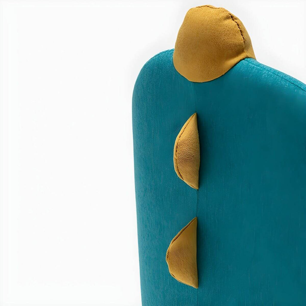 Kids' Cotton Upholstered Animal Club Chair – Low-Profile Playroom Seating