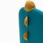 Kids' Cotton Upholstered Animal Club Chair – Low-Profile Playroom Seating