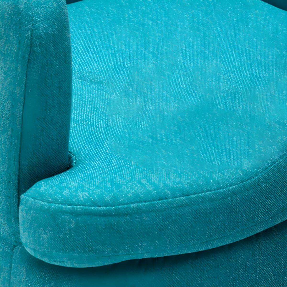 Kids' Cotton Upholstered Animal Club Chair – Low-Profile Playroom Seating