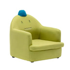Kids' Cotton Upholstered Animal Club Chair – Low-Profile Playroom Seating