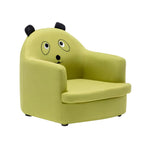 Kids' Cotton Upholstered Animal Club Chair – Low-Profile Playroom Seating