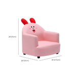 Kids' Cotton Upholstered Animal Club Chair – Low-Profile Playroom Seating Dimensions