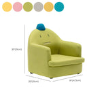Kids' Cotton Upholstered Animal Club Chair – Low-Profile Playroom Seating Dimensions