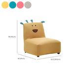 Kids' Cotton Upholstered Animal Club Chair – Low-Profile Playroom Seating Dimensions