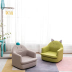 Kids' Cotton Upholstered Animal Club Chair – Low-Profile Playroom Seating Main Product Image