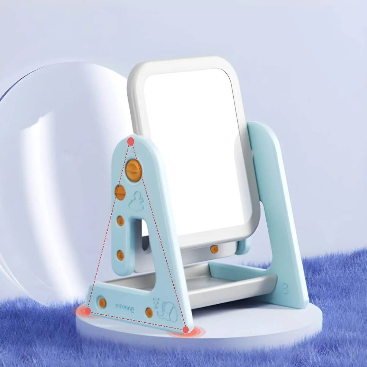 Kids' Foldable Writing Desk with Chair – Plastic, Waterproof & Storage