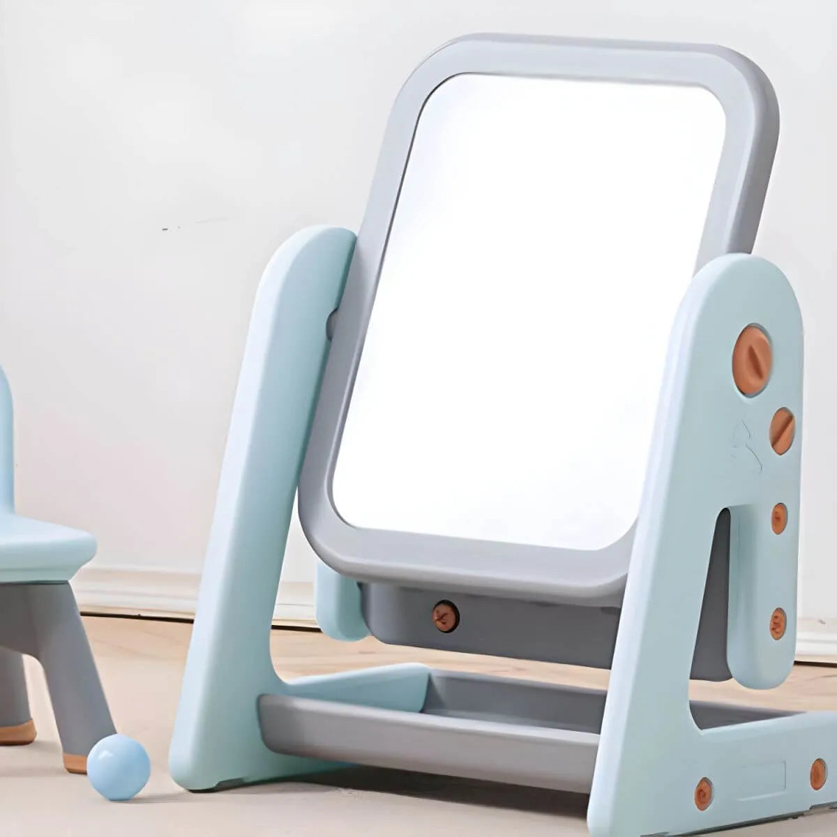 Kids' Foldable Writing Desk with Chair – Plastic, Waterproof & Storage