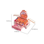 Kids Plastic Vanity Set with Doll, Mirror & Cosmetic Brushes Dimensions
