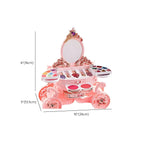 Kids Plastic Vanity Set with Doll, Mirror & Cosmetic Brushes Dimensions