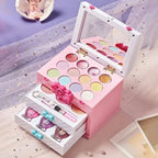 Kids Plastic Vanity Set with Mirror and Makeup Kit – Pink Main Product Image