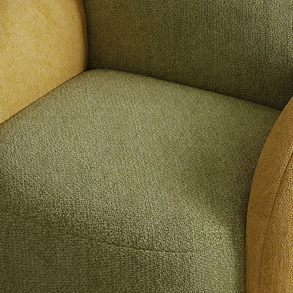 Kids Sculptural Boucle Reading Chair with Rounded Cocoon Form