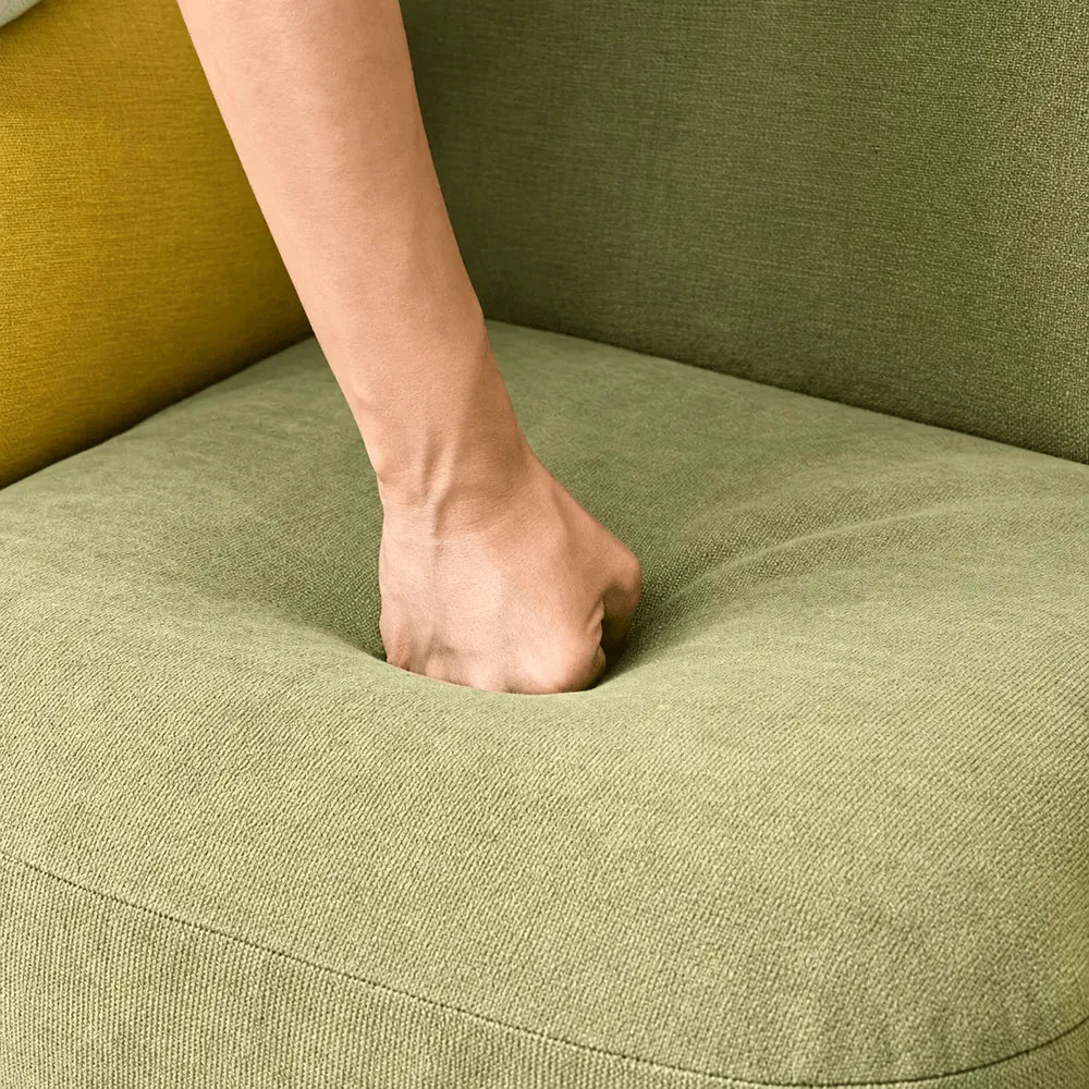 Kids Sculptural Boucle Reading Chair with Rounded Cocoon Form