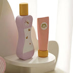 Kids Wood Makeup Vanity Set with Mirror and Toy Accessories