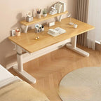 Kids Writing Desk with Adjustable Height, Wood Top & Integrated Storage