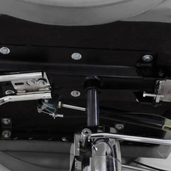 L-Shape Stain Resistant Solid Color Metal Barber Chair with Foot Rest & Full Back Barber Chairs