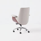 Leather Office Chair Series with Sculpted Arms, High-Back and Swivel Options