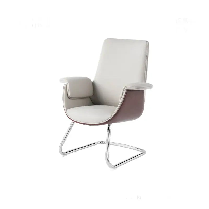 Leather Office Chair Series with Sculpted Arms, High-Back and Swivel Options