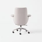 Leather Office Chair Series with Sculpted Arms, High-Back and Swivel Options