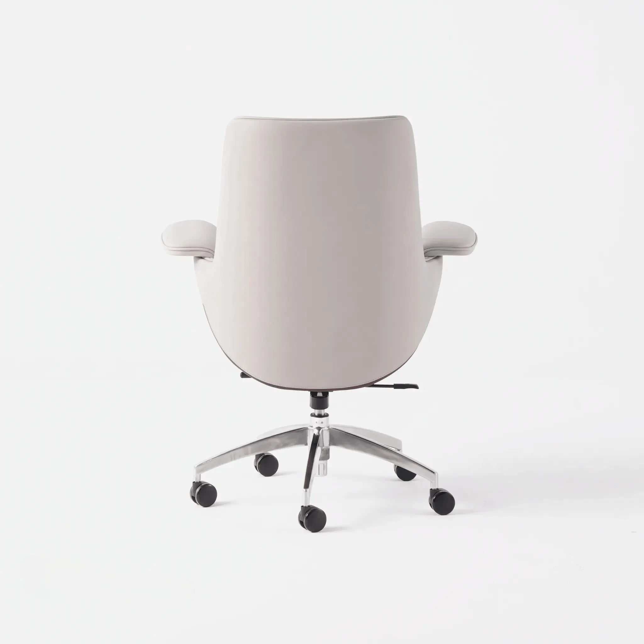 Leather Office Chair Series with Sculpted Arms, High-Back and Swivel Options