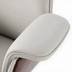 Leather Office Chair Series with Sculpted Arms, High-Back and Swivel Options