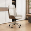 Leather Office Chair with Walnut Wood Trim, Reclining High or Low Back Main Product Image