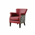 Leopard Jacquard Wingback Accent Chair Series with Woven Texture