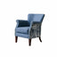 Leopard Jacquard Wingback Accent Chair Series with Woven Texture