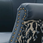Leopard Jacquard Wingback Accent Chair Series with Woven Texture
