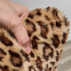 Leopard, Mink and Alpaca Pattern Bar Stool with Sculptural Swivel Lift