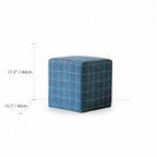 Leopard Velvet Ottoman Stool Series, Sculptural Accent for Living Room Dimensions