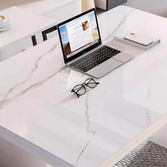 Lift-Top Coffee Table with Storage Drawers - Black