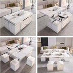 Lift-Top Coffee Table with Storage Drawers - Black Main Product Image