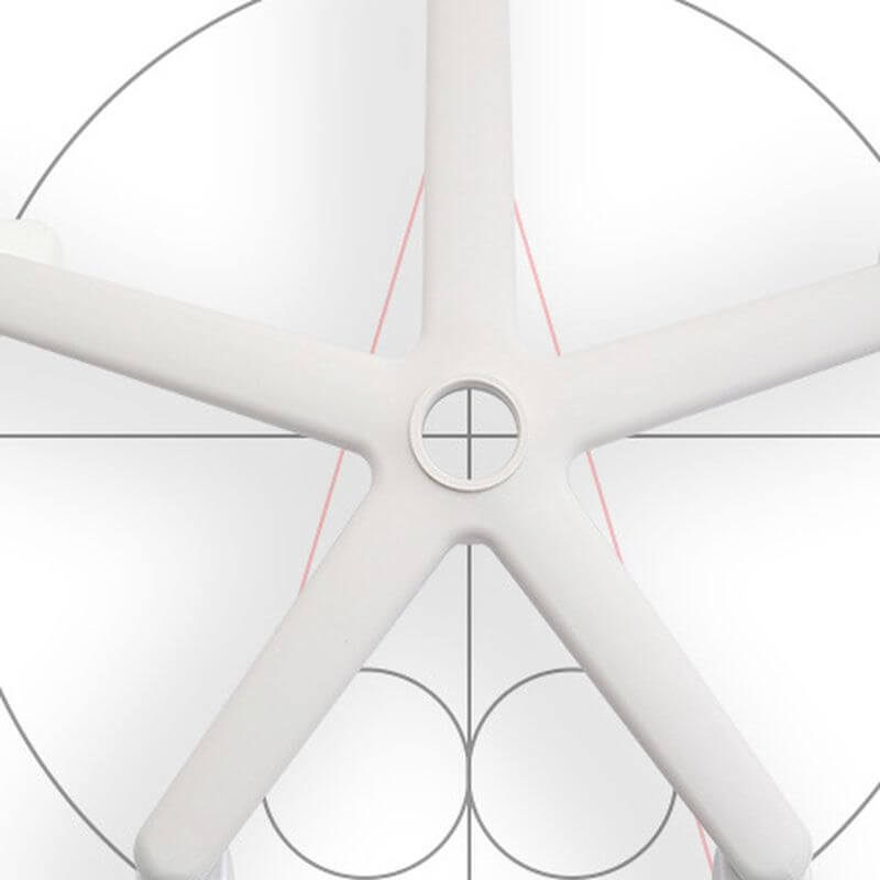 Light Blue Upholstered Metal Chair with Adjustable Height for Kids