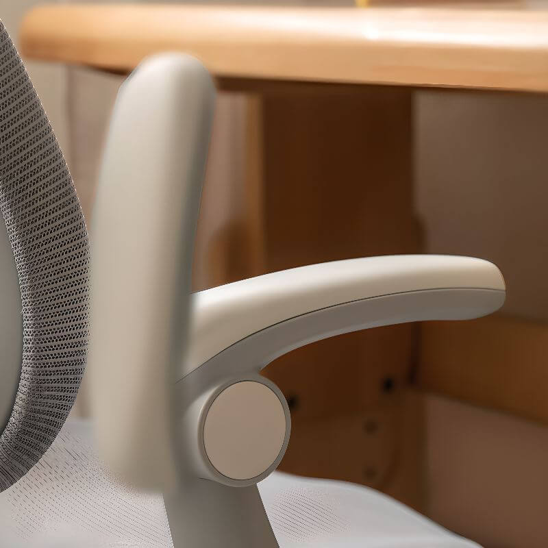 Light Gray Ergonomic Kids Chair with Adjustable Height and Footrest