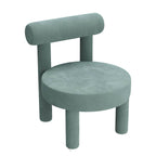 Light Gray Writing Desk with Coordinating Stool for Kids