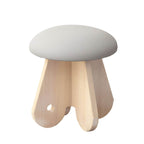 Light Gray Writing Desk with Coordinating Stool for Kids