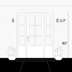 Light Khaki Travertine Outdoor Flush Mount Wall Sconce Dimensions