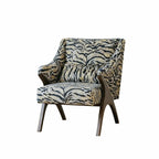 Light Luxury Tiger Upholstered Lounge Chair Series With Wraparound Silhouette