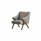 Light Luxury Tiger Upholstered Lounge Chair Series With Wraparound Silhouette